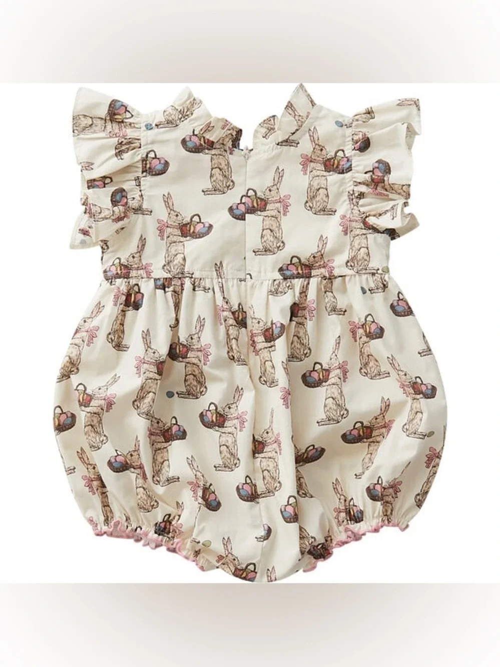 Pink Chicken New York Jennifer bubble antique white rabbits 18/24 months